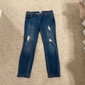 Etcetera Women's Straight Leg Jeans in Classic Blue